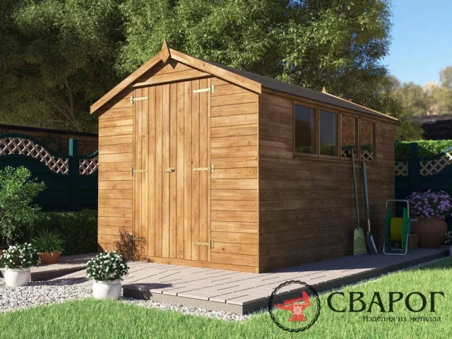 Садовый домик для инструментов «Дачник» 2,5 м x 3,5 м
