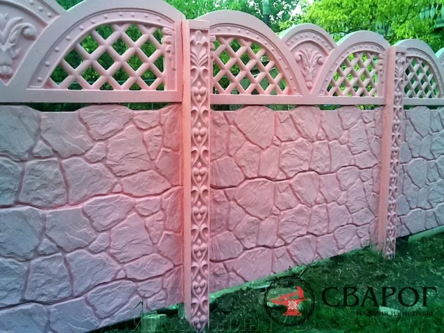Забор секционный белый