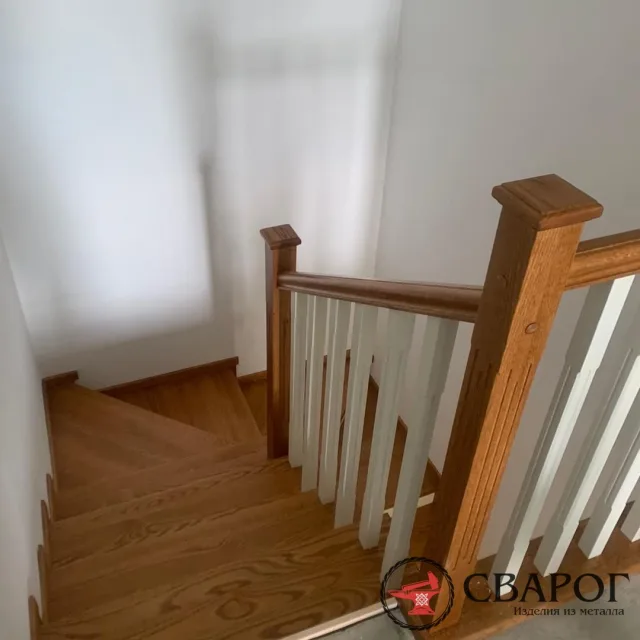 Зашивка бетонной лестницы по проекту "Лахти"