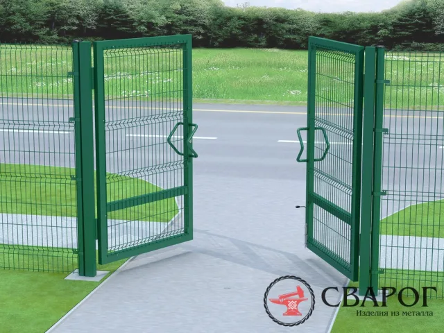 Ворота промышленные из 3D сетки