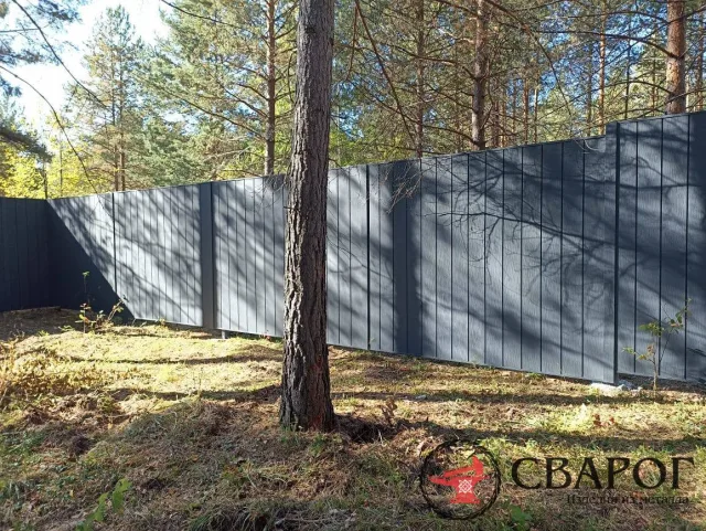 Модульное ограждение "Сварог" модерн вертикальный