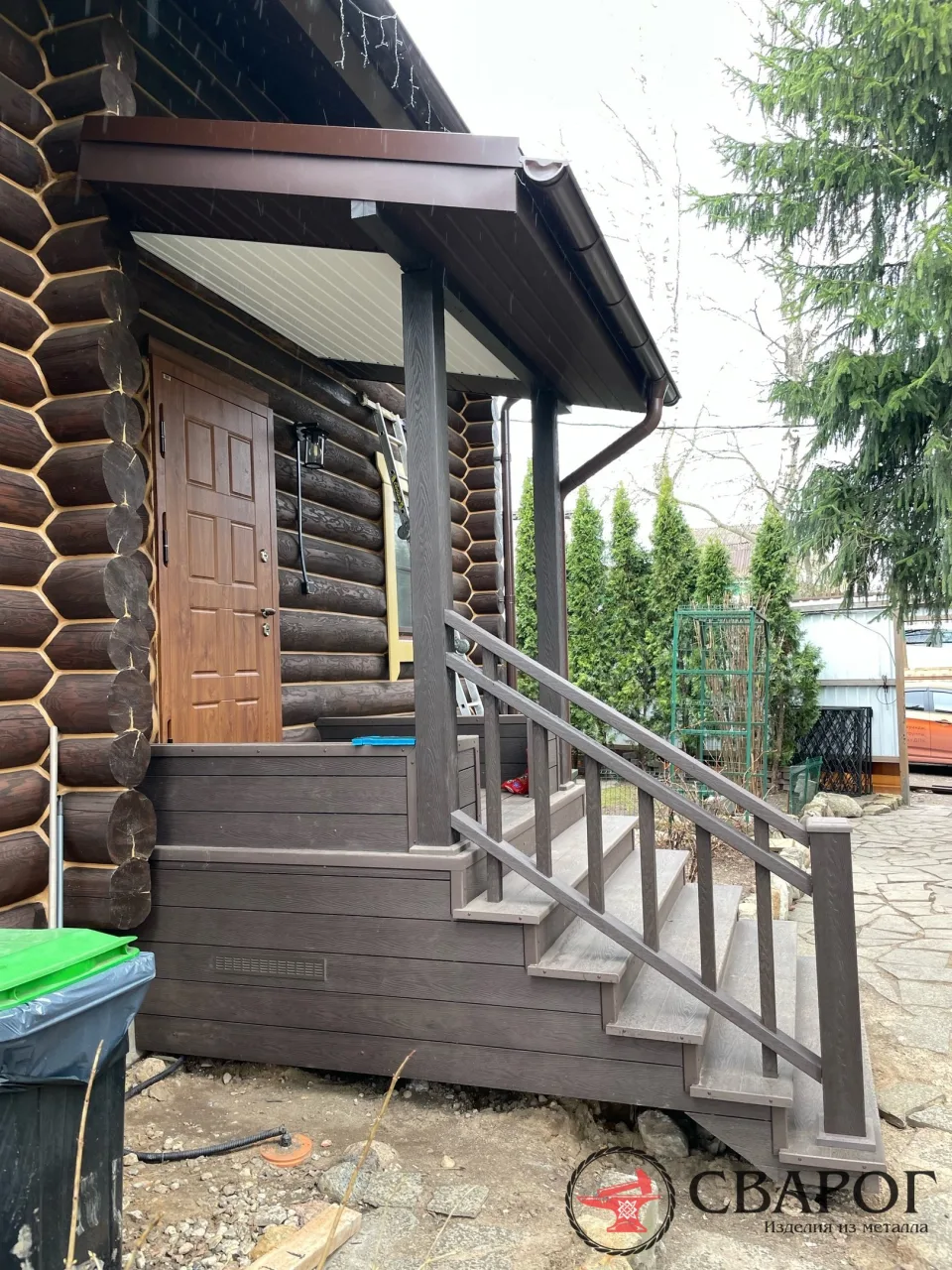 Входная группа из ДПК
