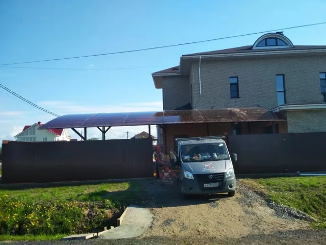 Навес из поликарбоната "Акс"
