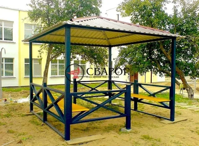 Беседка дворовая 3 на 3 "Березайка"