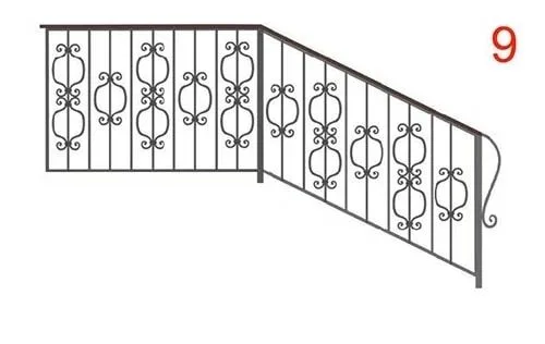 Кованые перила, эскиз - 9