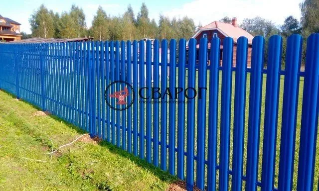Забор из евроштакетника "Оптима"