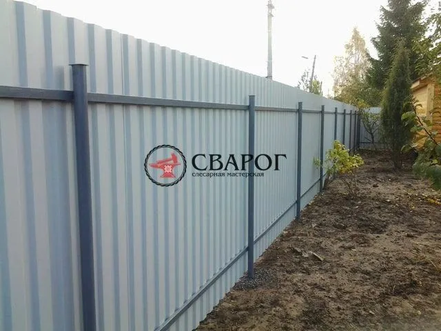 Забор из профлиста "Стандарт"