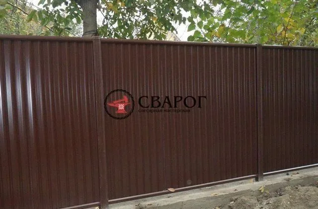 Забор из профлиста "В рамке"