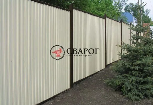 Забор из профлиста "В рамке"