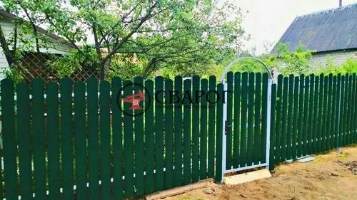 Калитка из евроштакетника