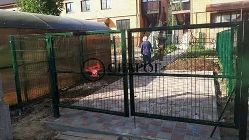 Распашные ворота 3Д, 4мм, 2030x4000мм.