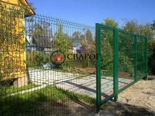 Распашные ворота 3Д, 4мм, 2030x4000мм.