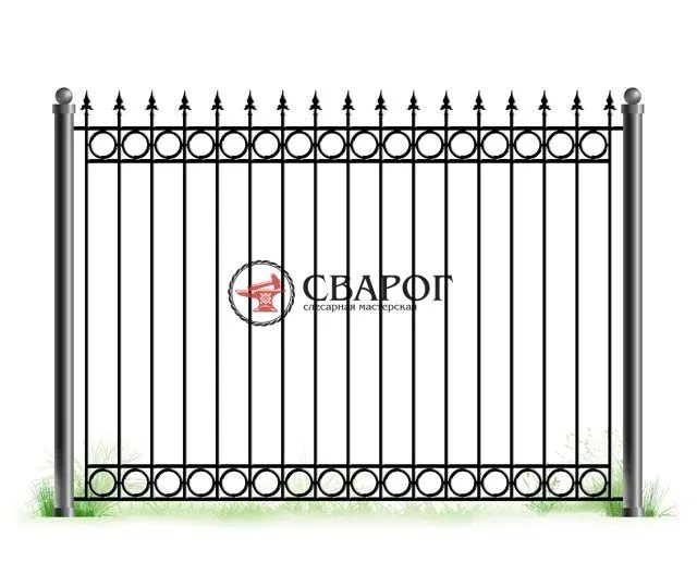 Кованое ограждение симметричное А3270