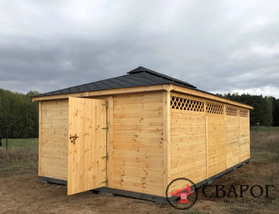 Беседка Меркурий + дом Гравитация 7 × 3