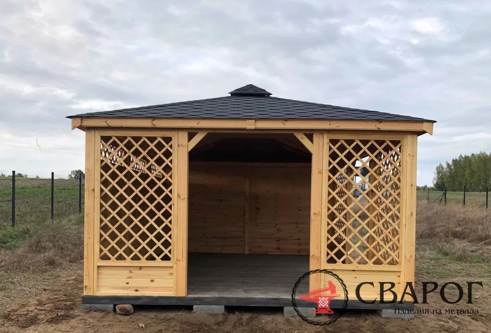 Беседка Меркурий + дом Гравитация 7 × 3
