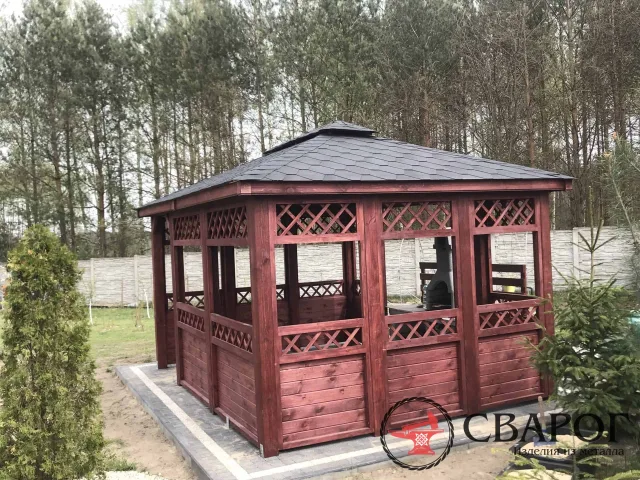 Беседка "Орион" 3 на 4 м из бруса