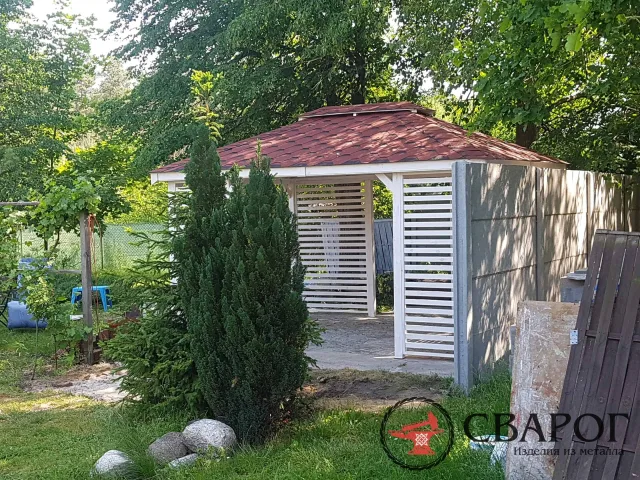 Садовая беседка сосновой древесины "Солнце" 3 × 4 м